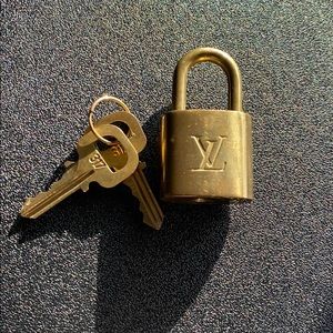 Authentic Louis Vuitton Padlock and Key